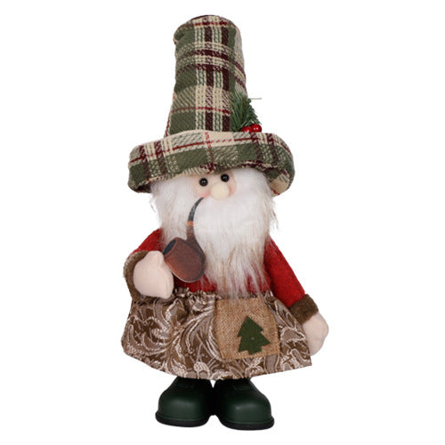 Apron-Clad Standing Plush Toy Christmas Decoration Gift