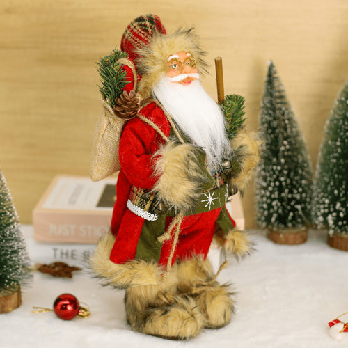 Cross-Border New Santa Claus Doll Christmas Decorations Standing Santa Claus Standing Decoration Doll Ornaments