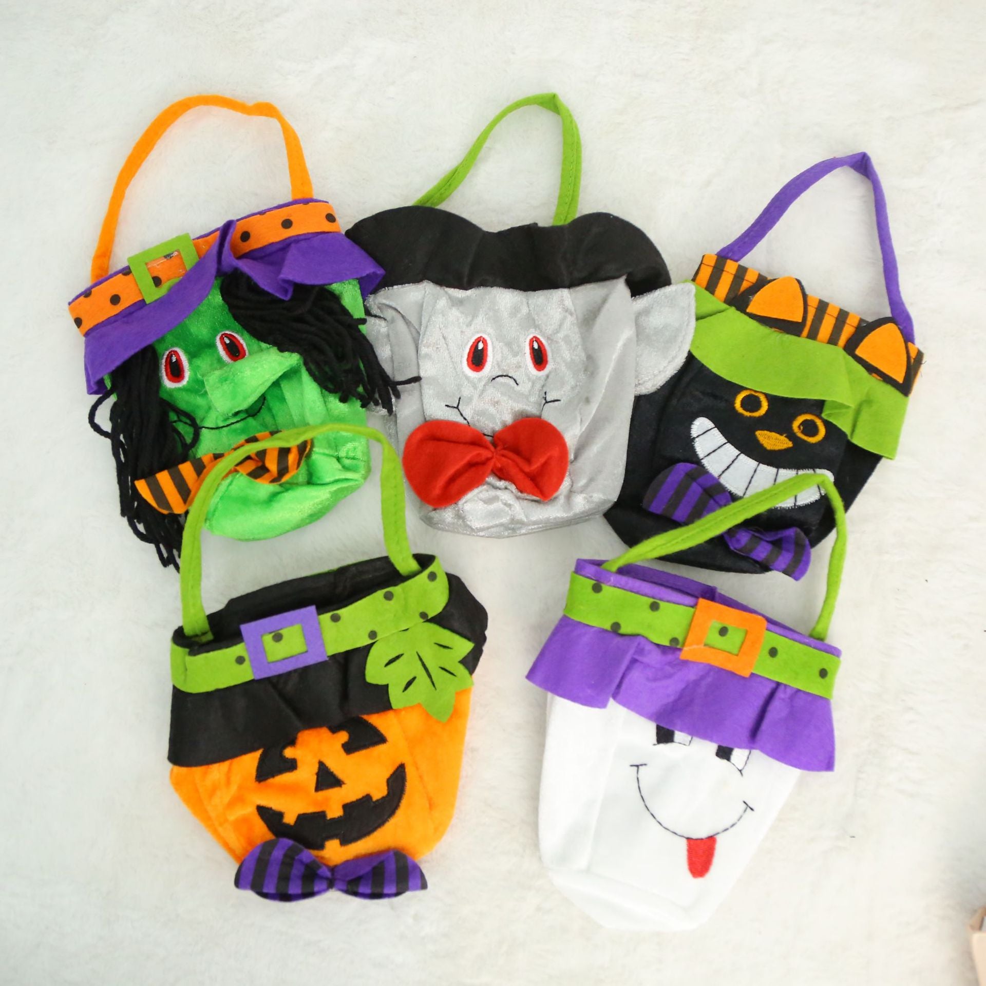 Halloween Decorations Witch Pumpkin Tote Bag Children'S Festival Candy Bag Party Party Dress Up Prop Bag