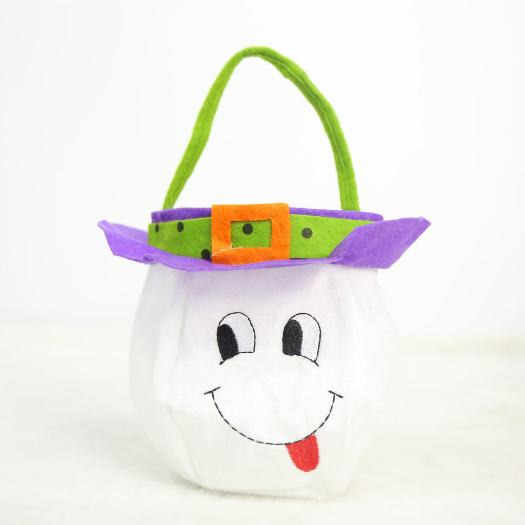 Witch Pumpkin Tote Bag Halloween, Ghost cartoon candy bag