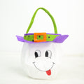 Witch Pumpkin Tote Bag Halloween, Ghost cartoon candy bag