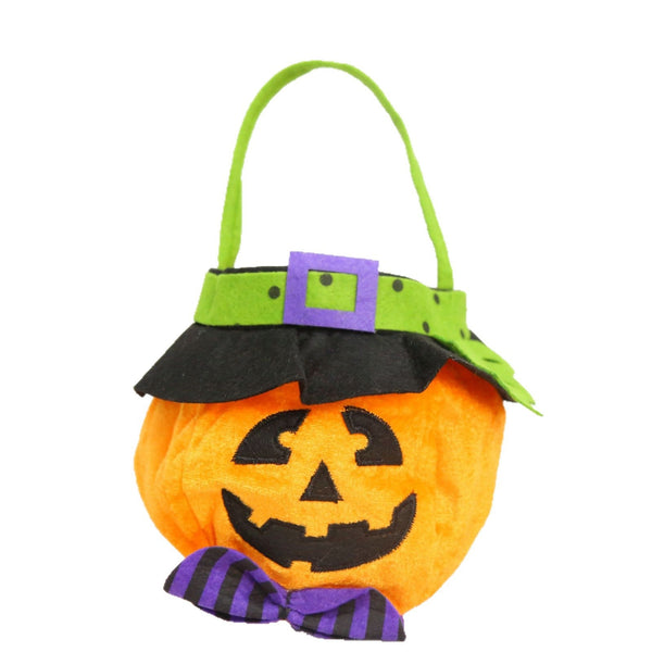 Witch Pumpkin Tote Bag Halloween, Pumpkin cartoon candy bag