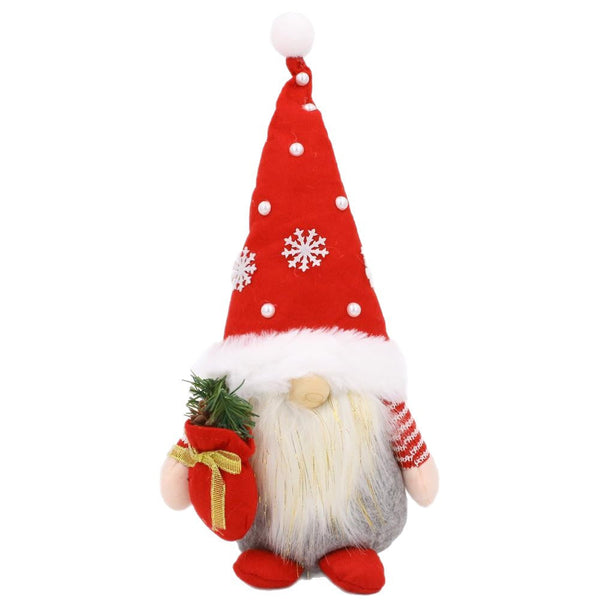 Red And Green Faceless Doll Christmas Decorations, Red men's model